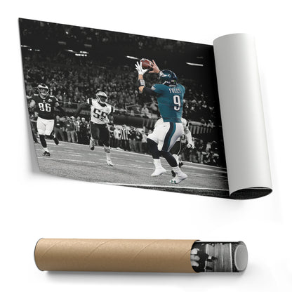 Nick Foles Super Bowl LII Philly Special Canvas Art - NFL Wall Decor