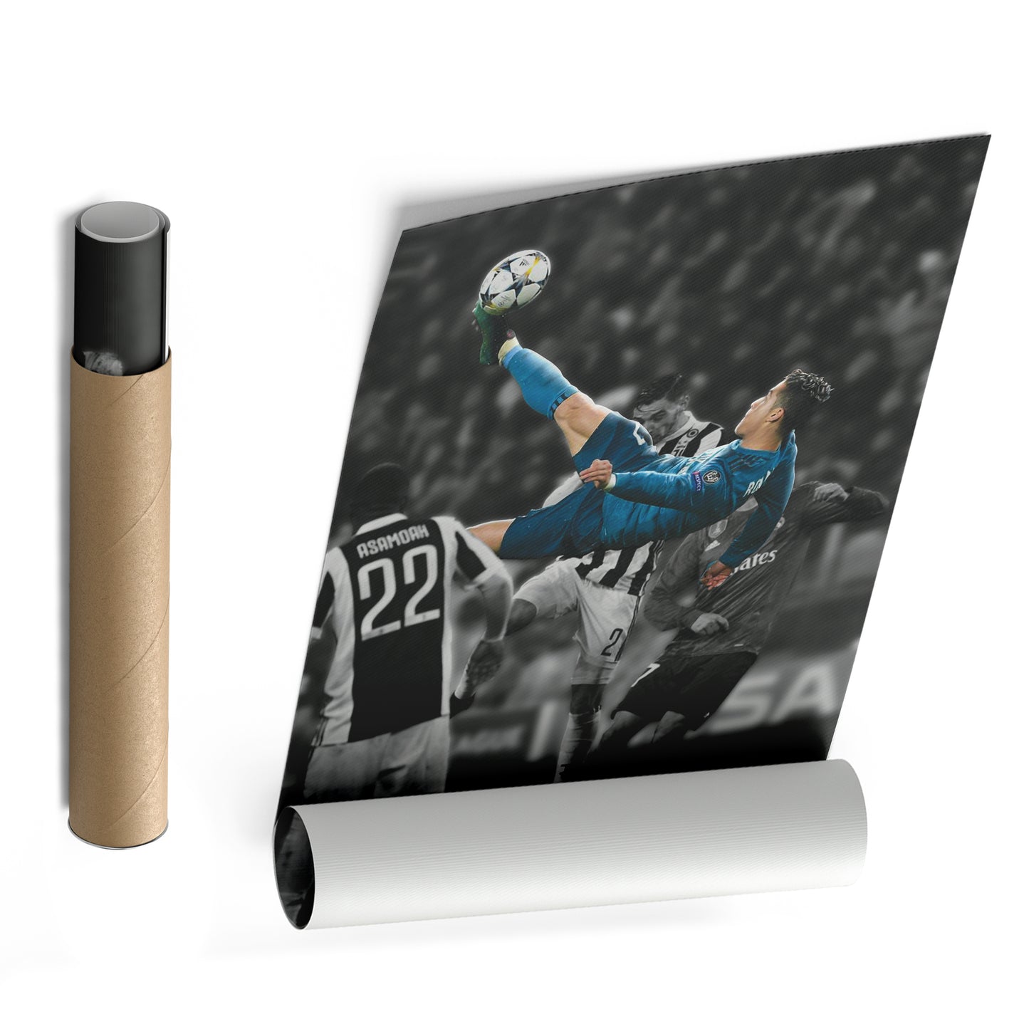 Cristiano Ronaldo Overhead Kick vs Juventus Canvas Wall Art Decor - Iconic Soccer Art