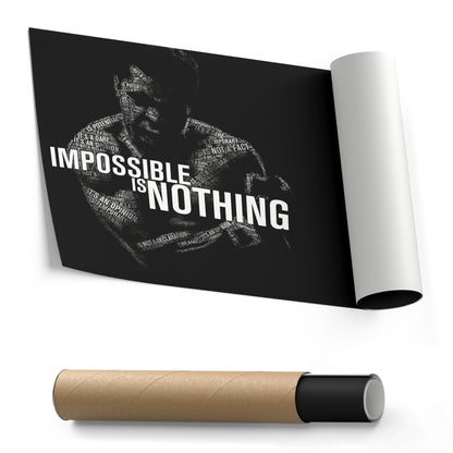 Muhammad Ali Boxing Quote Canvas Art – Iconic Fighter Decor