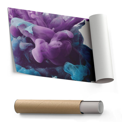 Cloud Poster Abstract Colorful - Canvas Wall Art Decor