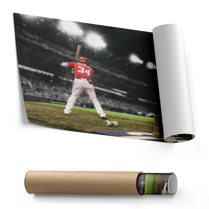Bryce Harper Philadelphia Phillies Canvas Wall Art – Baseball Player Poster