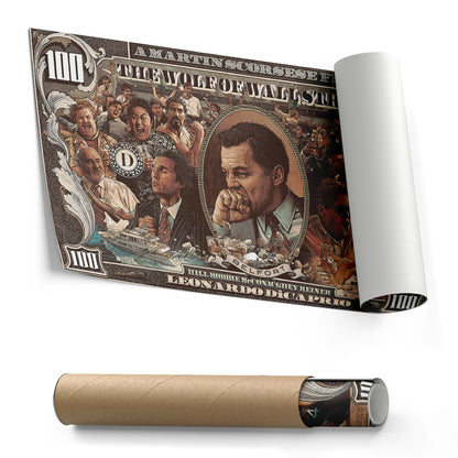 The Wolf of Wall Street Movie Poster – Canvas Wall Art Framed Home Decor