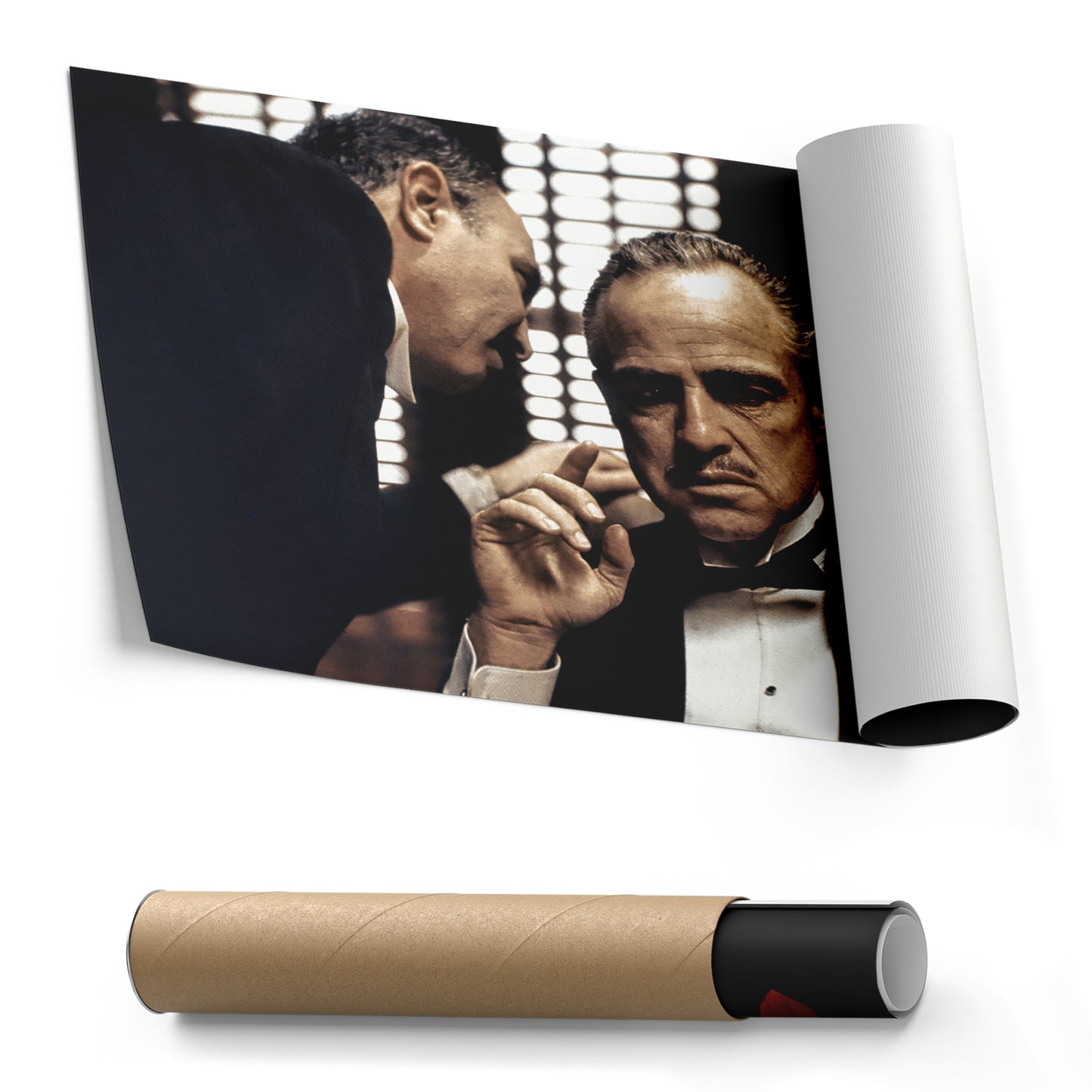 Vito Corleone Canvas Wall Art – 'The Godfather' Movie Poster