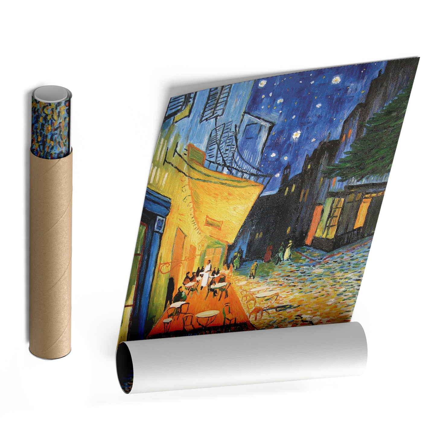 Vincent Van Gogh's Cafe Terrace at Night Canvas Art - Famous Painting Decor