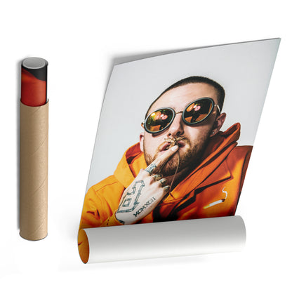 Mac Miller Poster Rapper Canvas Art – A Portrait of Greatness