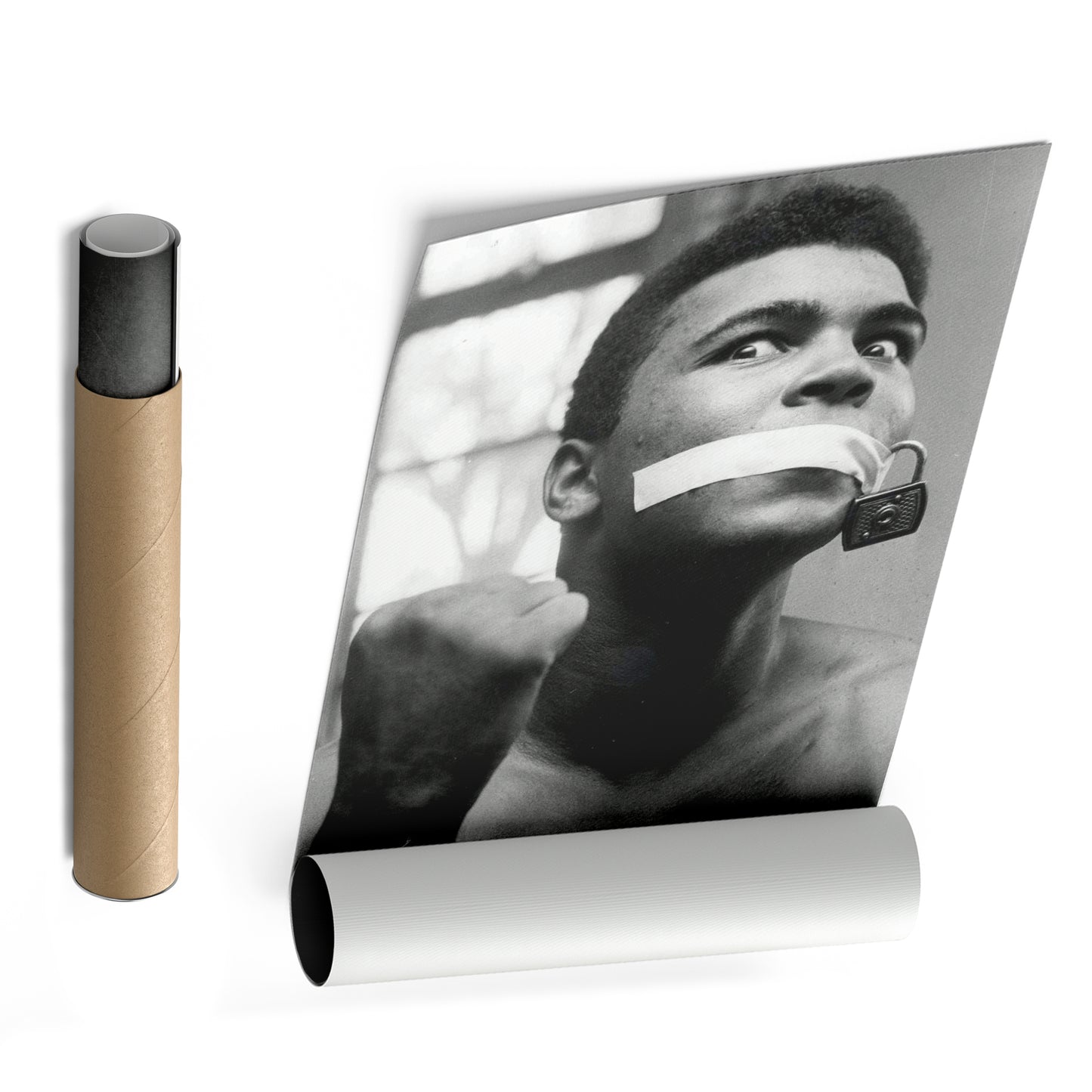 Muhammad Ali Boxing Silent Canvas Art – Legendary Fighter Decor