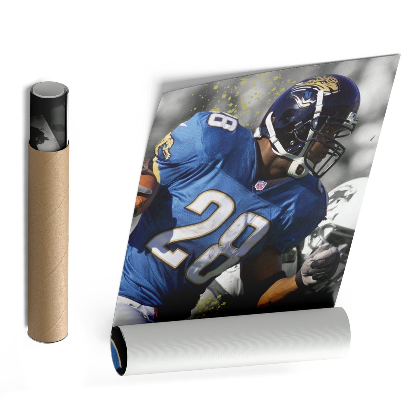 Taylor's 90-Yard Touchdown Jaguars Canvas Art - NFL Wall Decor Print