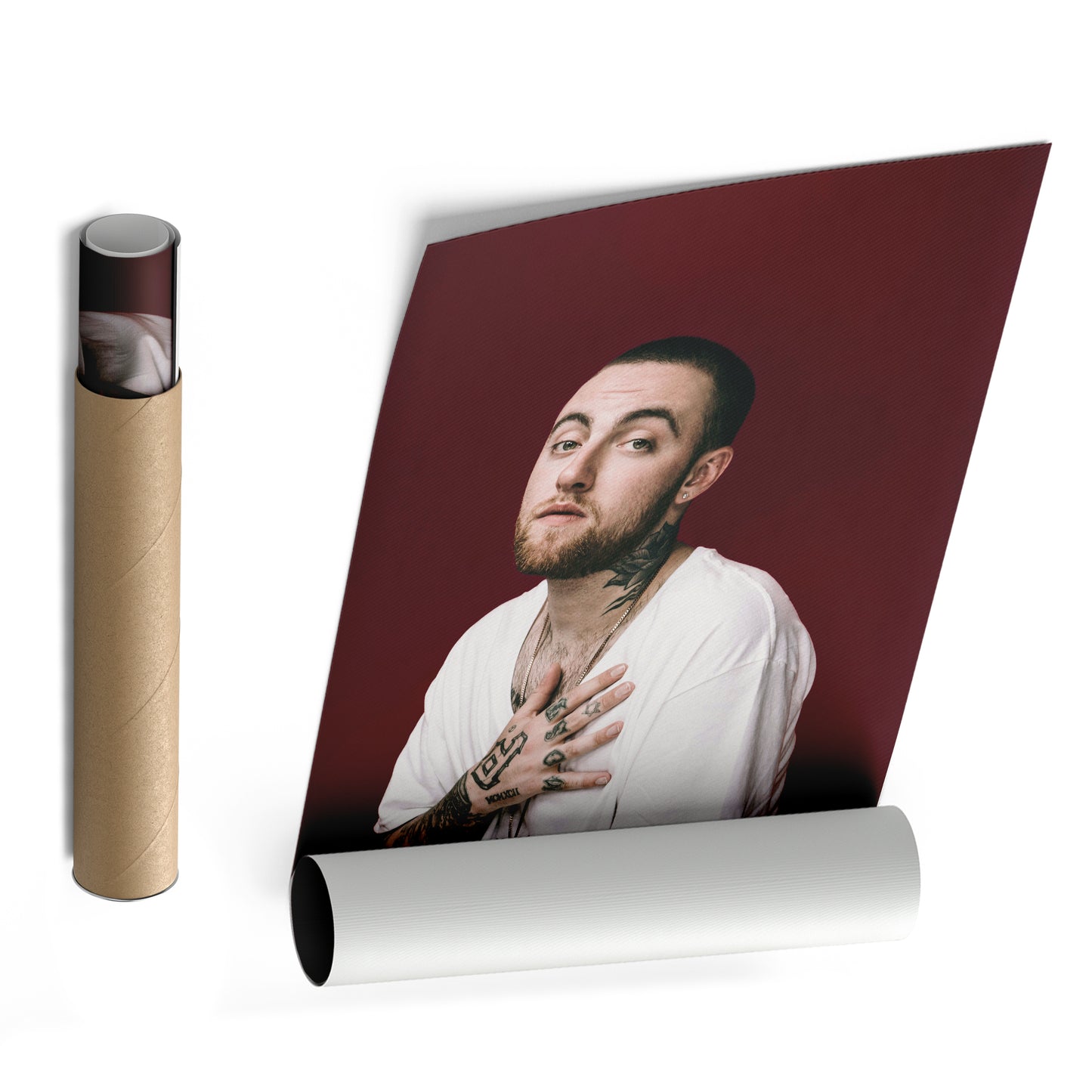 Mac Miller Poster Canvas Art – A Bold and Iconic Design