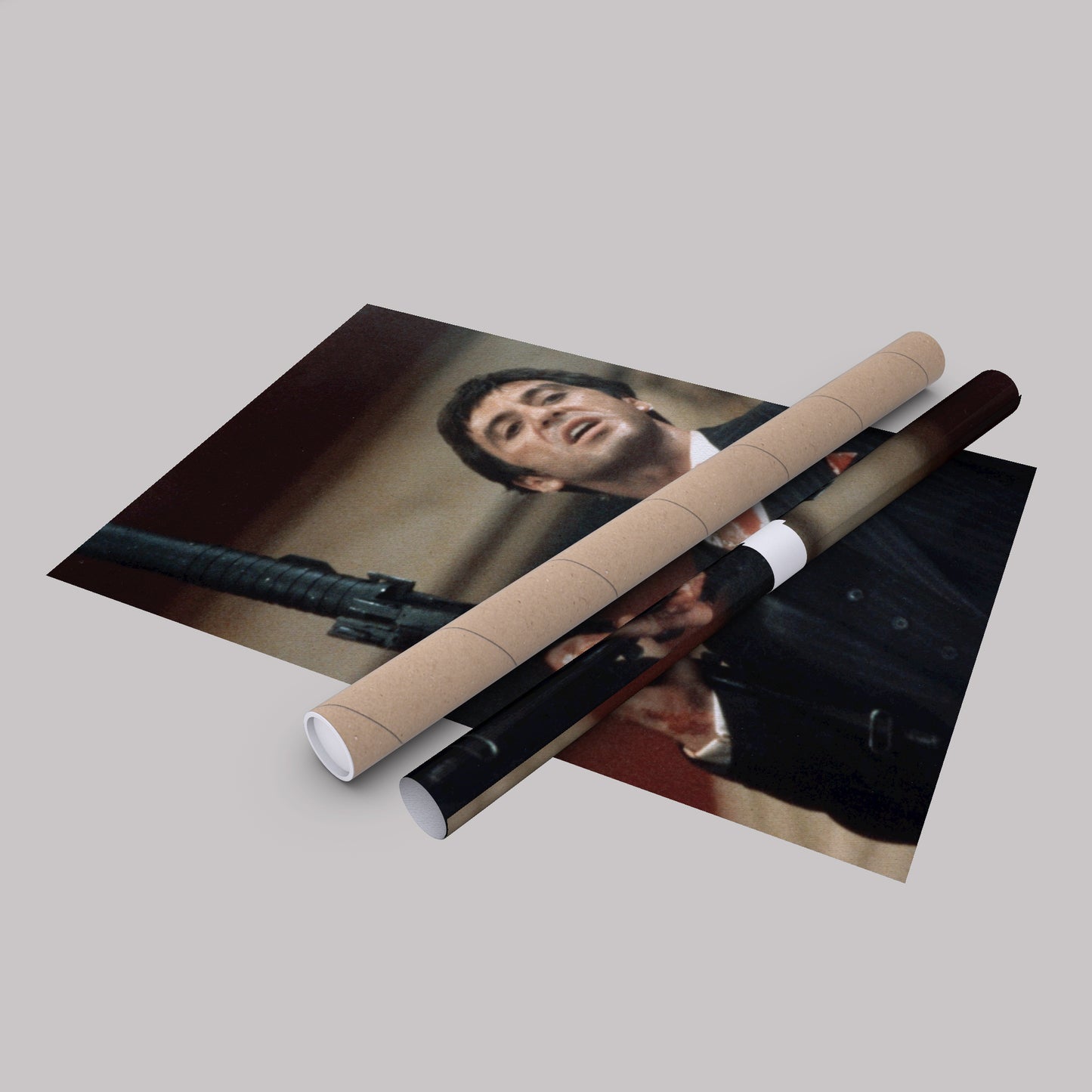 Scarface Poster – Al Pacino with Gun Canvas Wall Art Home Decor