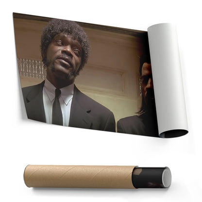 Pulp Fiction Vincent & Jules Canvas Wall Art – Movie Duo Icon Decor