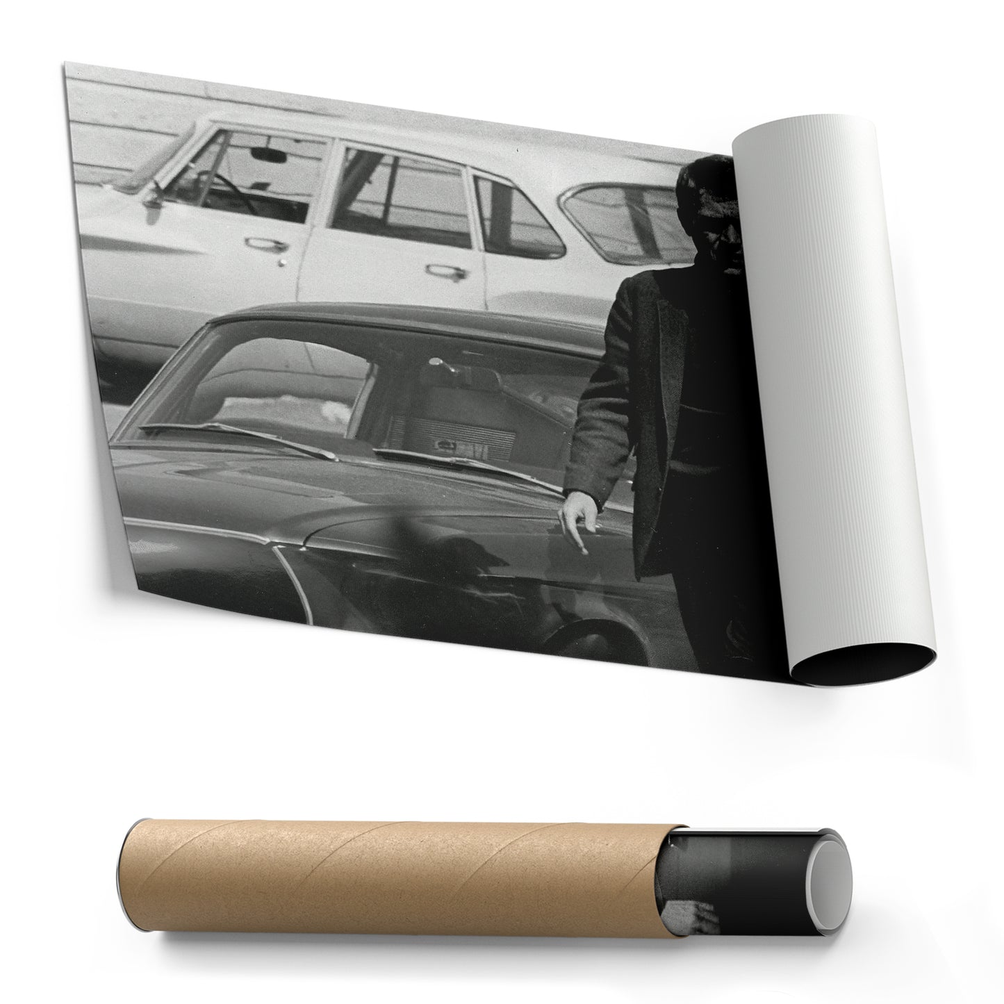 Steve McQueen Hollywood Icon Canvas Wall Art – Black and White Decor