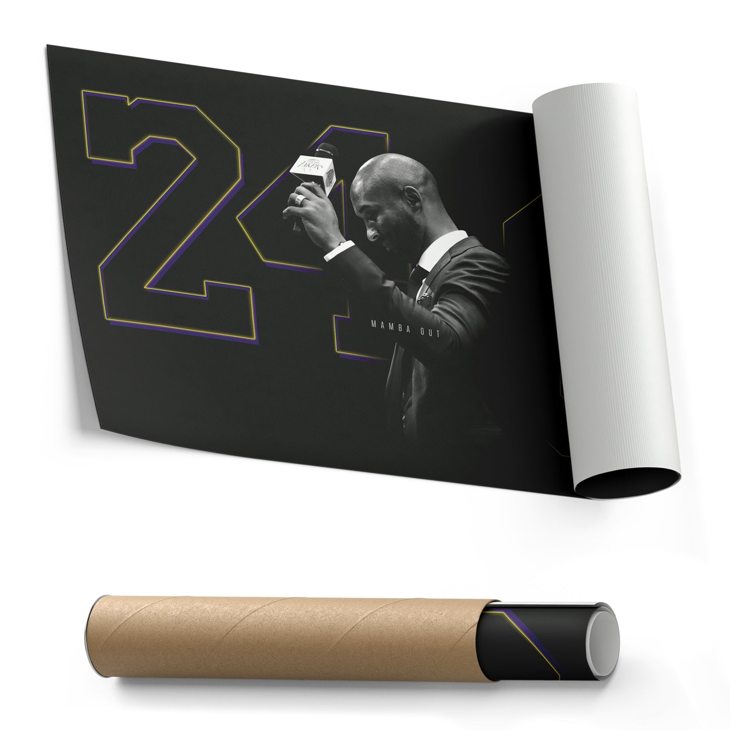 Mamba Out – 248- Legend – Kobe Bryant Canvas Art – A Basketball Legacy