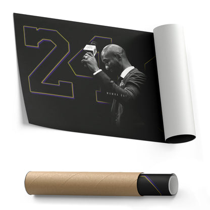 Mamba Out – 248- Legend – Kobe Bryant Canvas Art – A Basketball Legacy