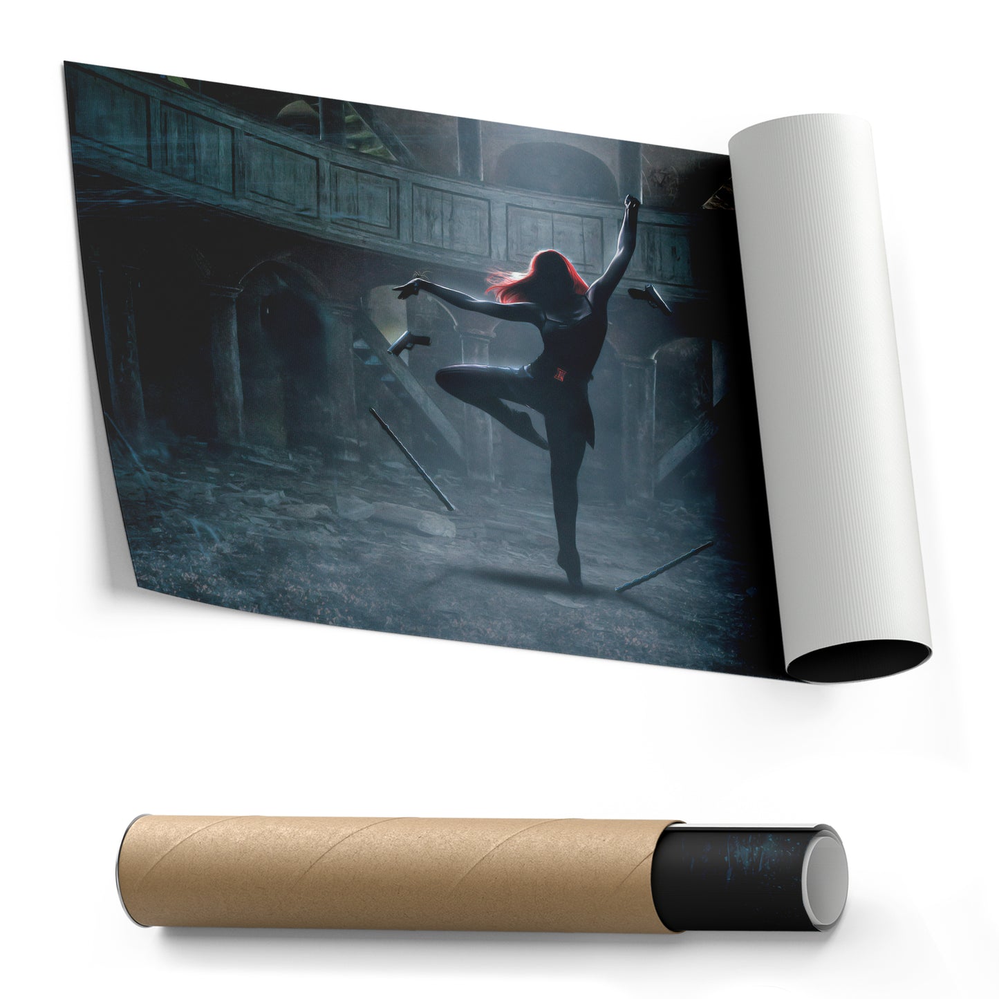 Black Widow Poster Marvel - Canvas Wall Art Decor