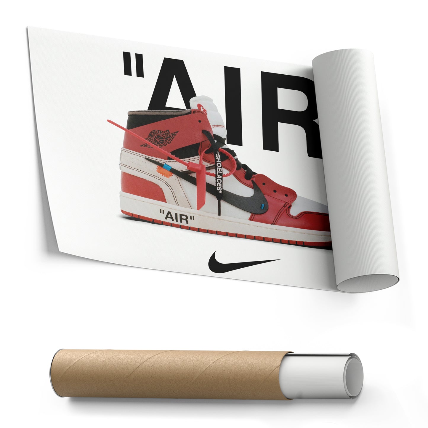 Off-White Jordan Canvas Wall Art - Sneaker Culture Home Decor Poster