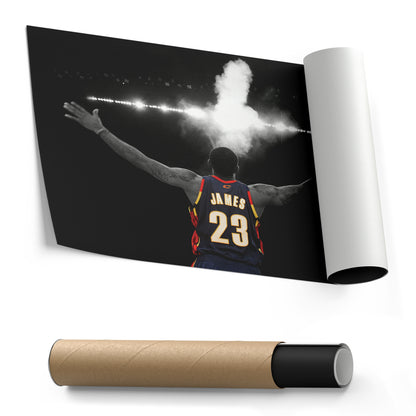 LeBron James Cleveland Cavaliers Canvas Wall Art – King’s Court Decor