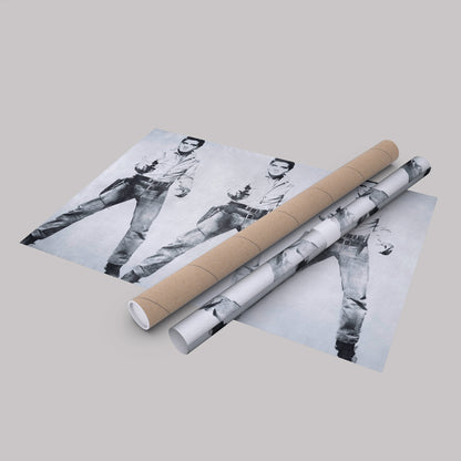 Elvis Presley Triple Canvas Poster – Framed Wall Art Home Decor