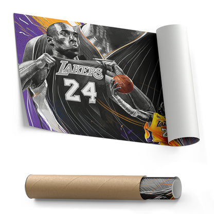 Kobe Bryant Lakers Canvas Wall Art – Mamba Mentality Home Decor