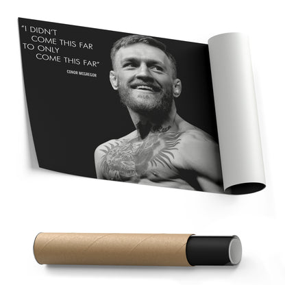 Conor McGregor Quote Canvas Wall Art – Inspirational MMA Print for Home