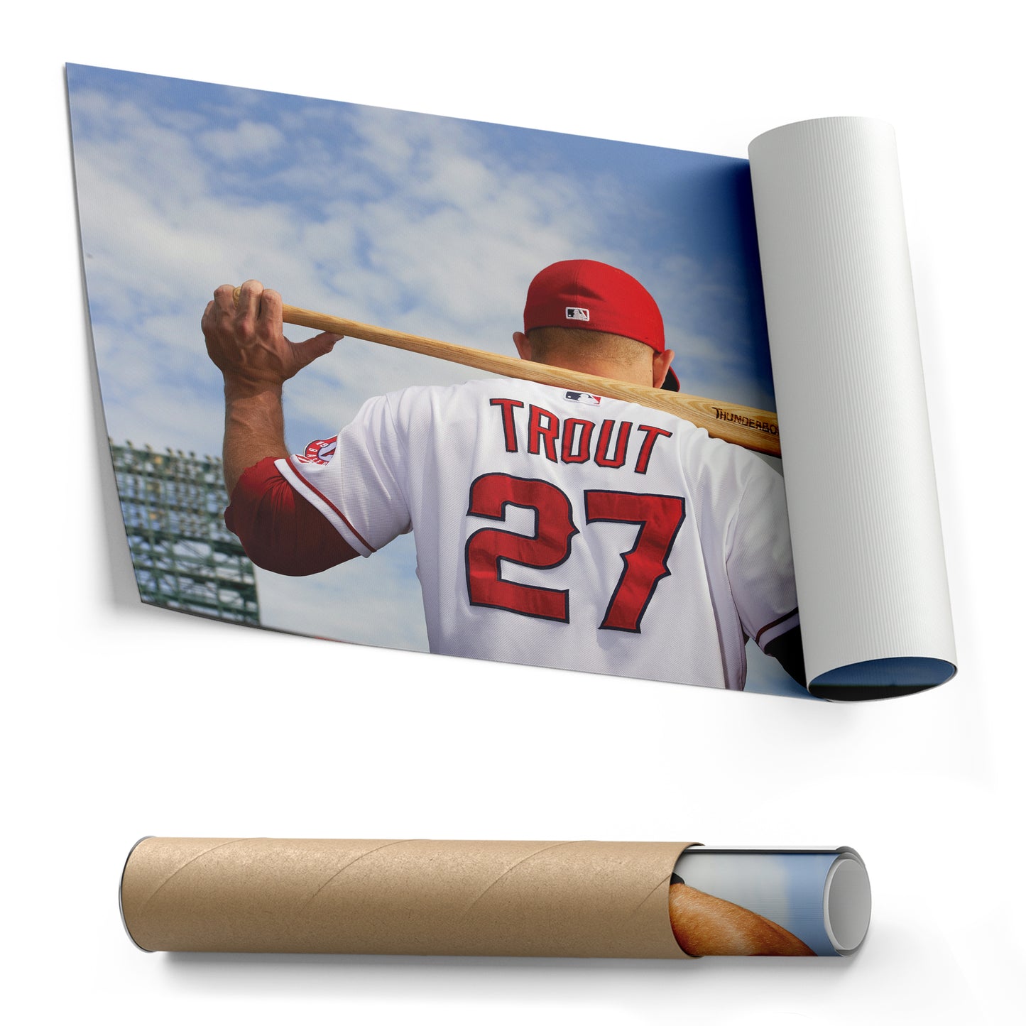 Mike Trout - Los Angeles Angels Canvas Wall Art Decor