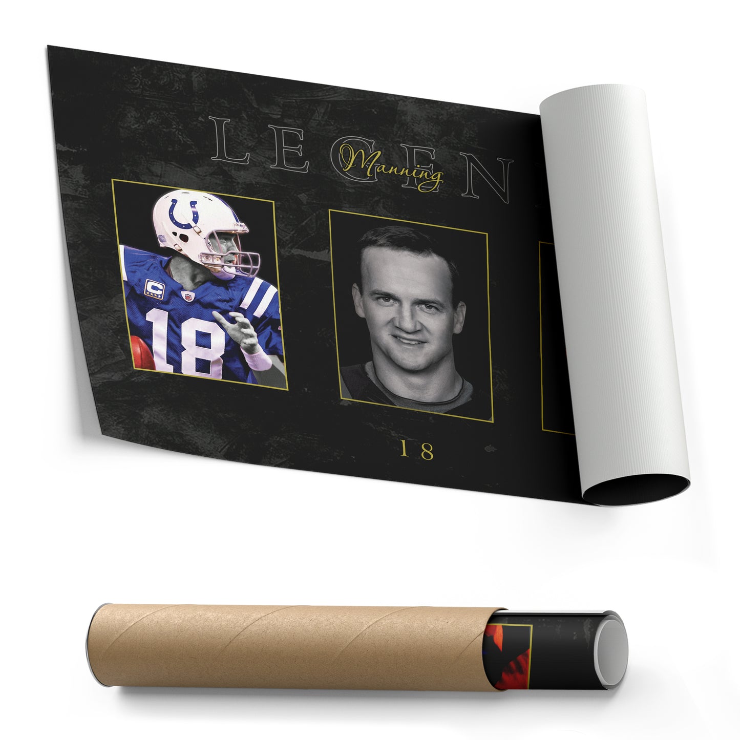 Peyton Manning NFL Canvas Wall Art – Football Legend Decor