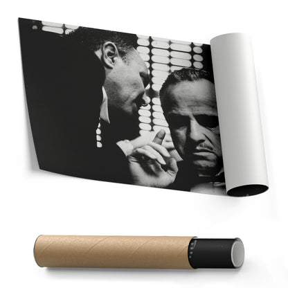 The Godfather - Black and White Canvas Wall Art Decor
