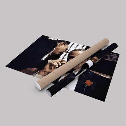 Vito Corleone Canvas Wall Art – 'The Godfather' Movie Poster