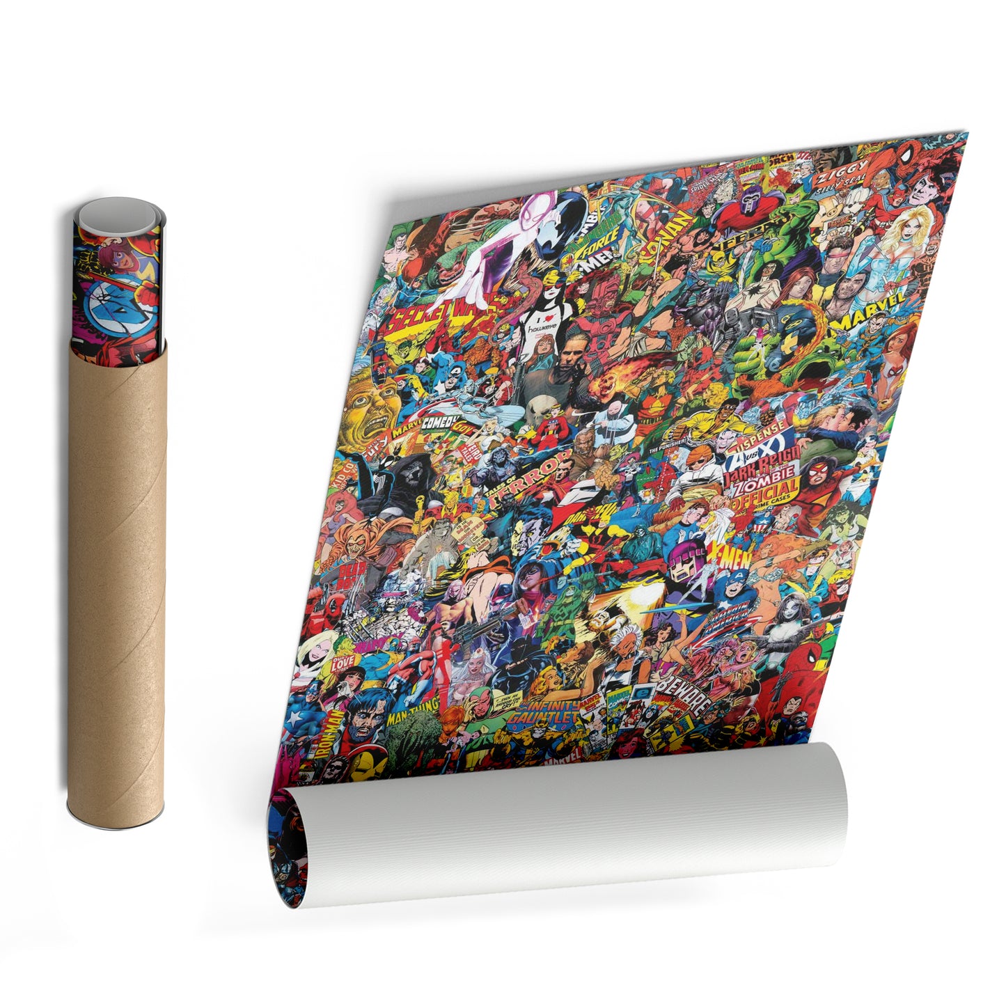 Marvel Comics Characters Canvas Art - Superhero Wall Decor Framed Print