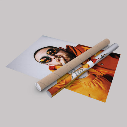 Mac Miller Poster Rapper Canvas Art – A Portrait of Greatness