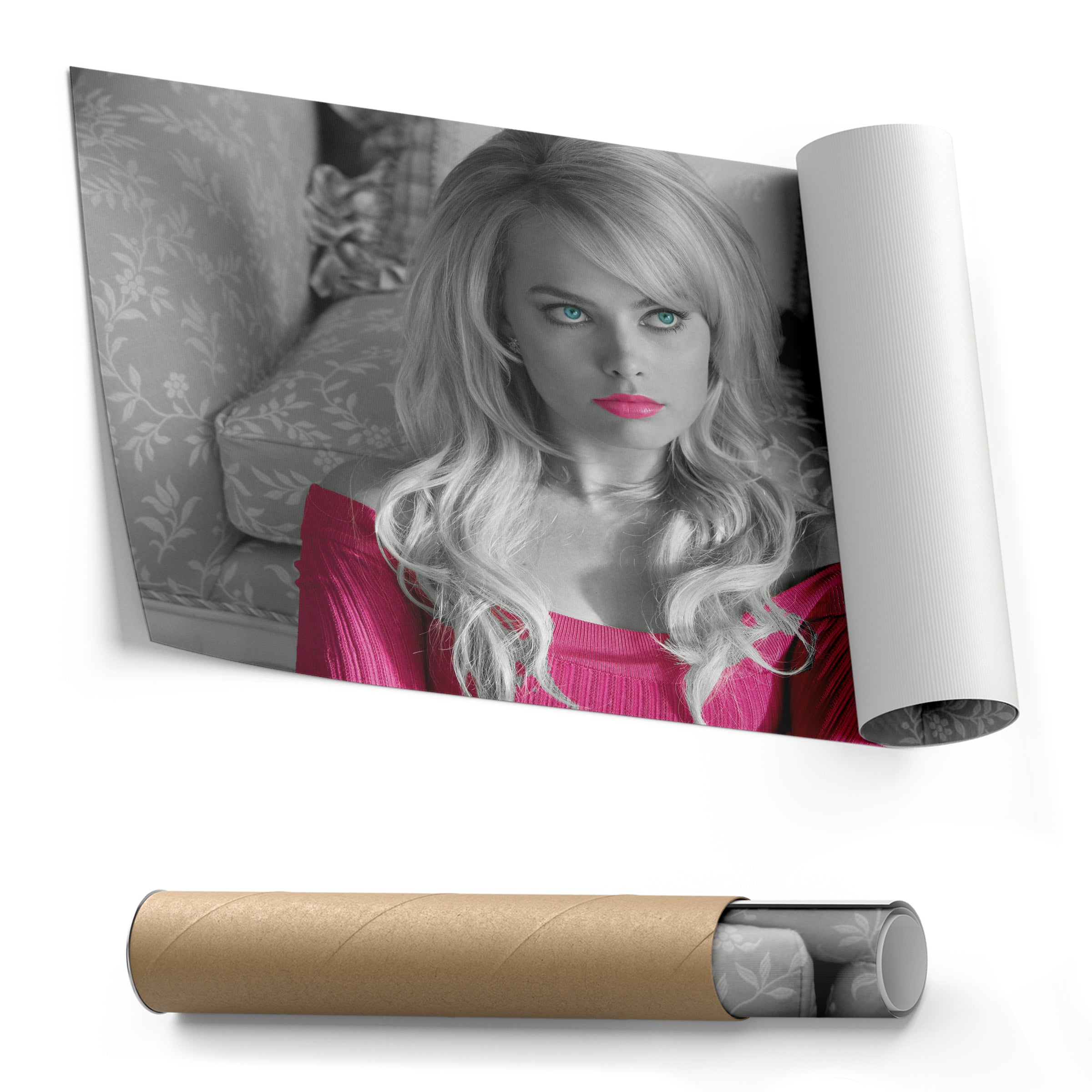 Margot Robbie Poster Wolf of Wall Street Canvas Art – A Cinematic