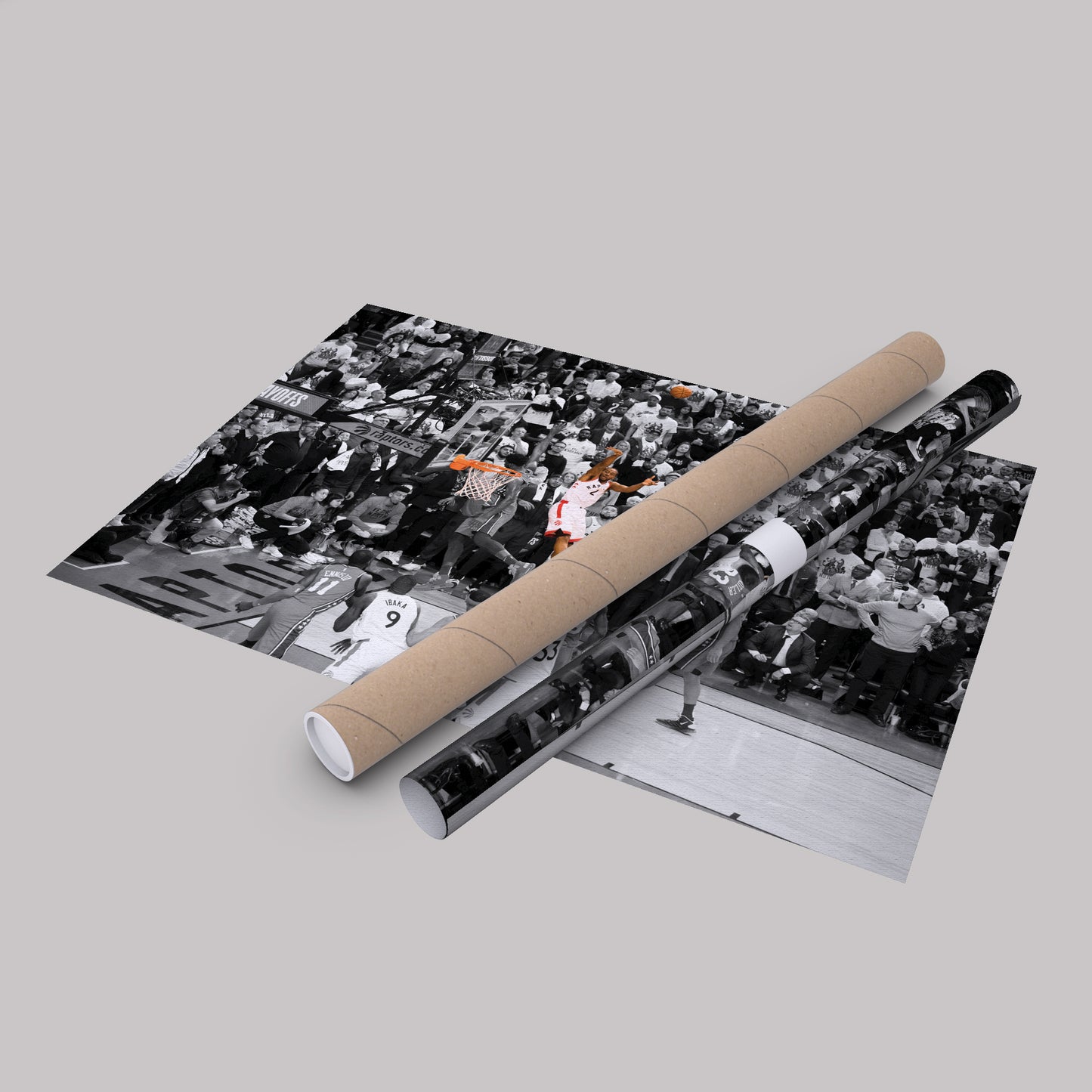 Kawhi Leonard Buzzer Beater Toronto Raptors Canvas Wall Art Decor - NBA Playoff Art