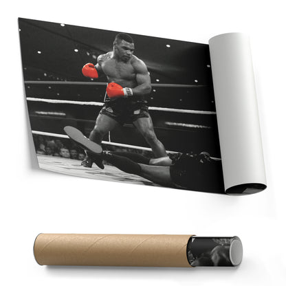 Mike Tyson Boxing Canvas Art – Poster Framed Wall Decor