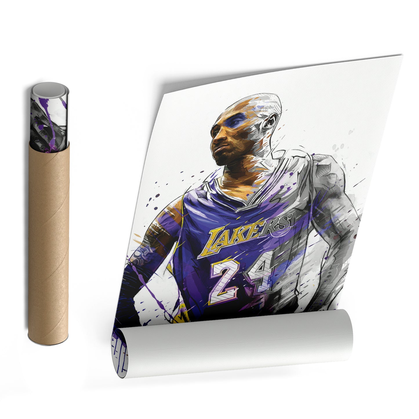 Kobe Bryant Basketball Player Poster Canvas Poster Wall Art Print Home Decor Framed Art