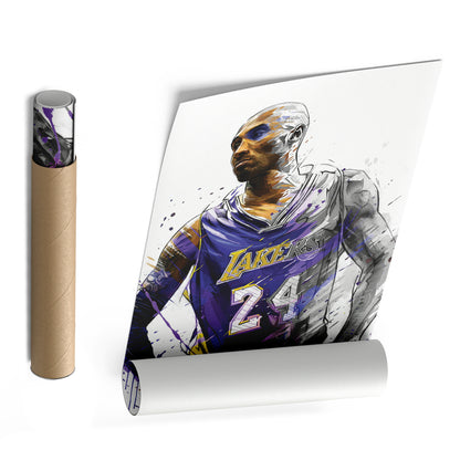 Kobe Bryant Basketball Player Poster Canvas Poster Wall Art Print Home Decor Framed Art