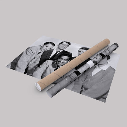 Rat Pack Black and White Canvas Art – Hollywood Legends Decor