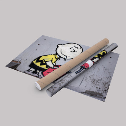 Banksy 'Gas and Smoke' Canvas Print - Framed Wall Art