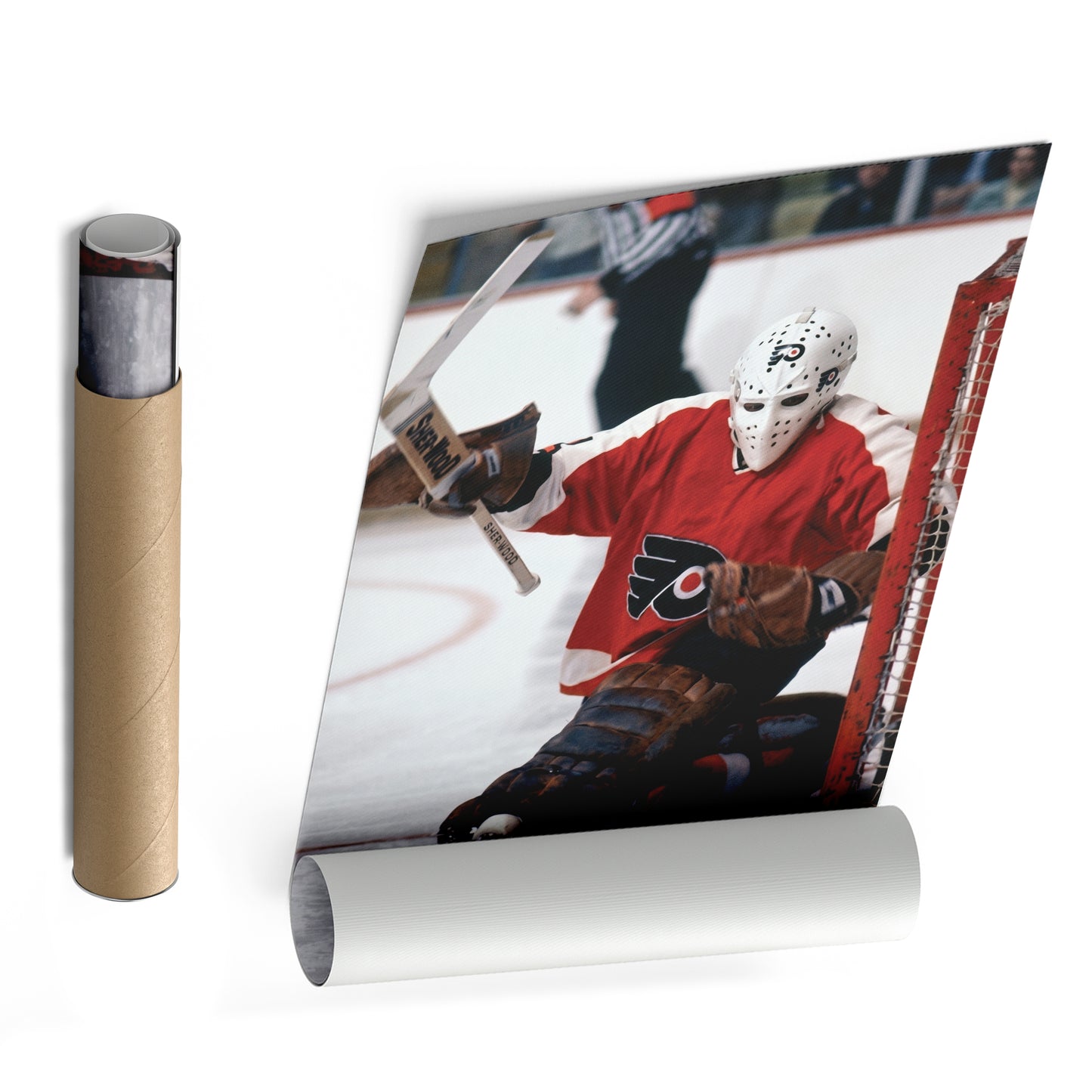 Bernie Parent Philadelphia Flyers Canvas Print – NHL Goalie Wall Art