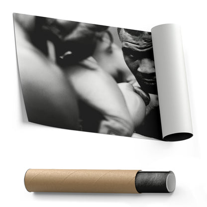 Mike Tyson Training Poster – Boxing Canvas Art Wall Decor