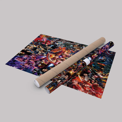 The Avengers Marvel Universe Canvas Art - Superhero Wall Decor Print
