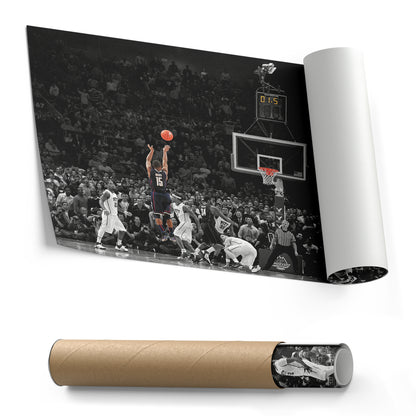 Kemba Walker Buzzer-Beater vs Pitt Canvas Wall Art Decor - NCAA Basketball Icon Art