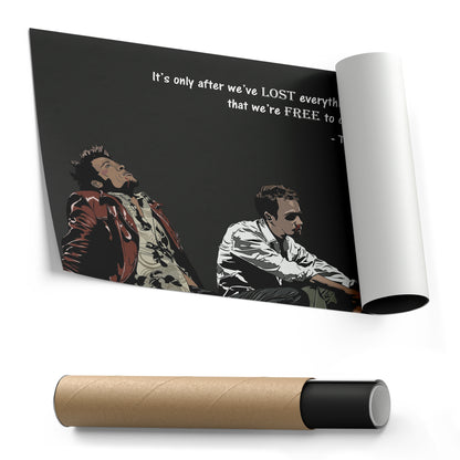 Fight Club Tyler Durden Canvas Wall Art – Inspirational Quote Print