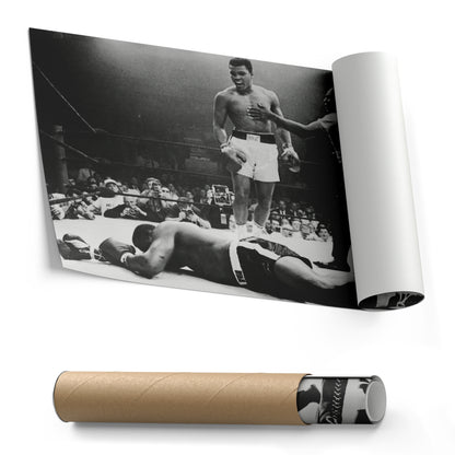 Muhammad Ali Knockout Canvas Wall Art – Boxing Champion Decor