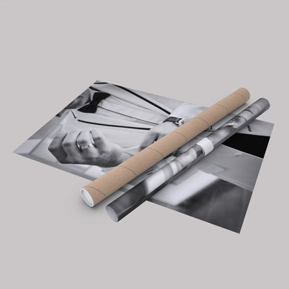 James Bond Black and White Movie Canvas Wall Art – Iconic Spy Print