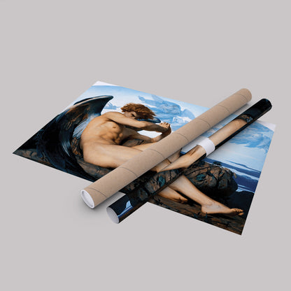 The Fallen Angel by Alexandre Cabanel Canvas Art - Vintage Art Decor