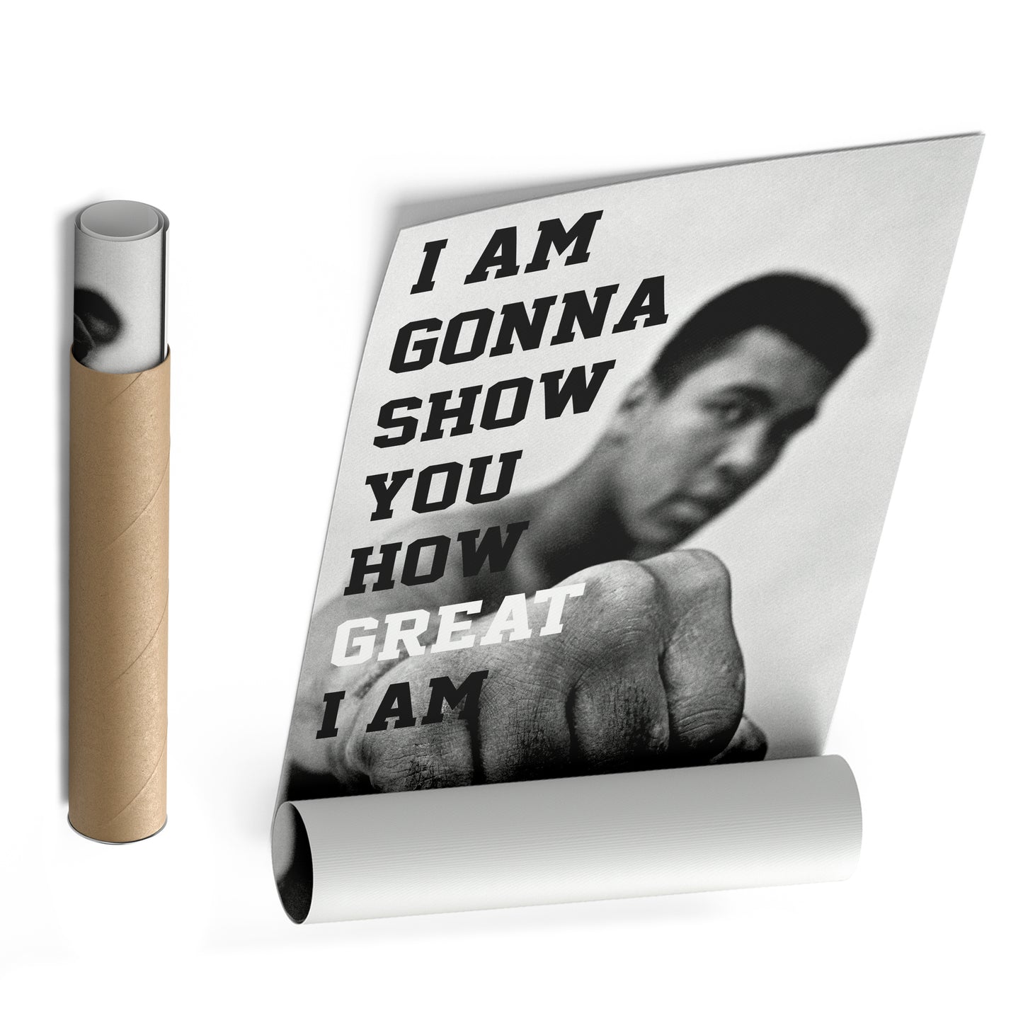 Muhammad Ali Quote Canvas Wall Art – Boxing Icon Decor