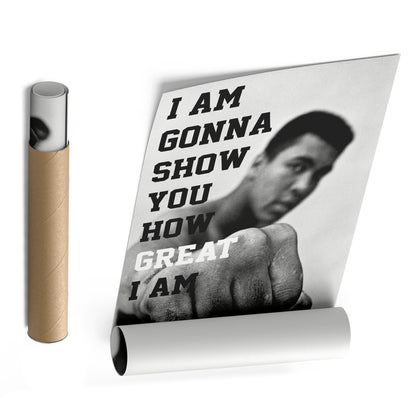 Muhammad Ali Quote Canvas Wall Art – Boxing Icon Decor
