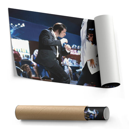 Pulp Fiction Dance Contest Canvas Wall Art – Timeless Movie Moment Decor