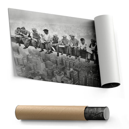 Lunch atop a Skyscraper New York Canvas Wall Art – Iconic Worker Print