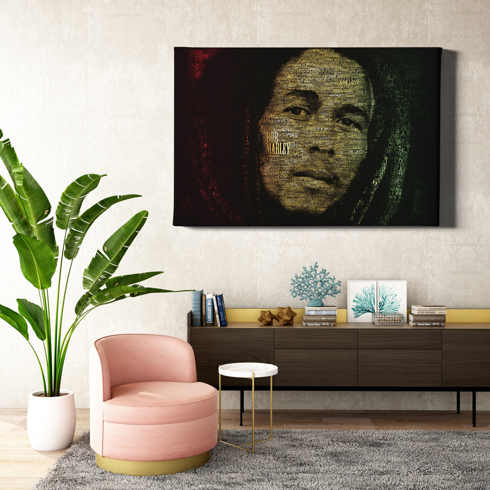 Bob Marley (Herb) Framed 30x40cm Print main image 0