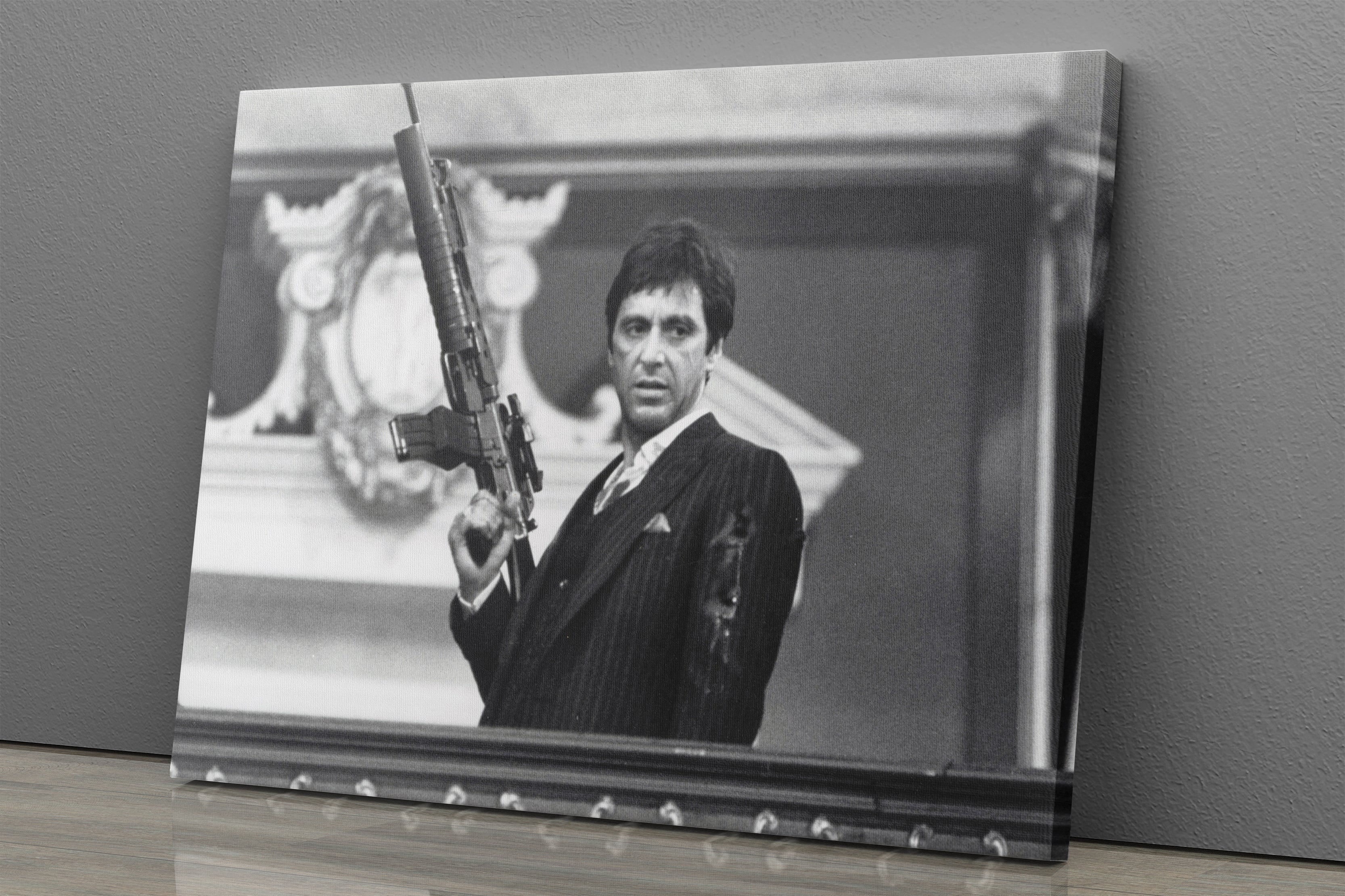 Scarface One Hand Scarface Poster Black And White